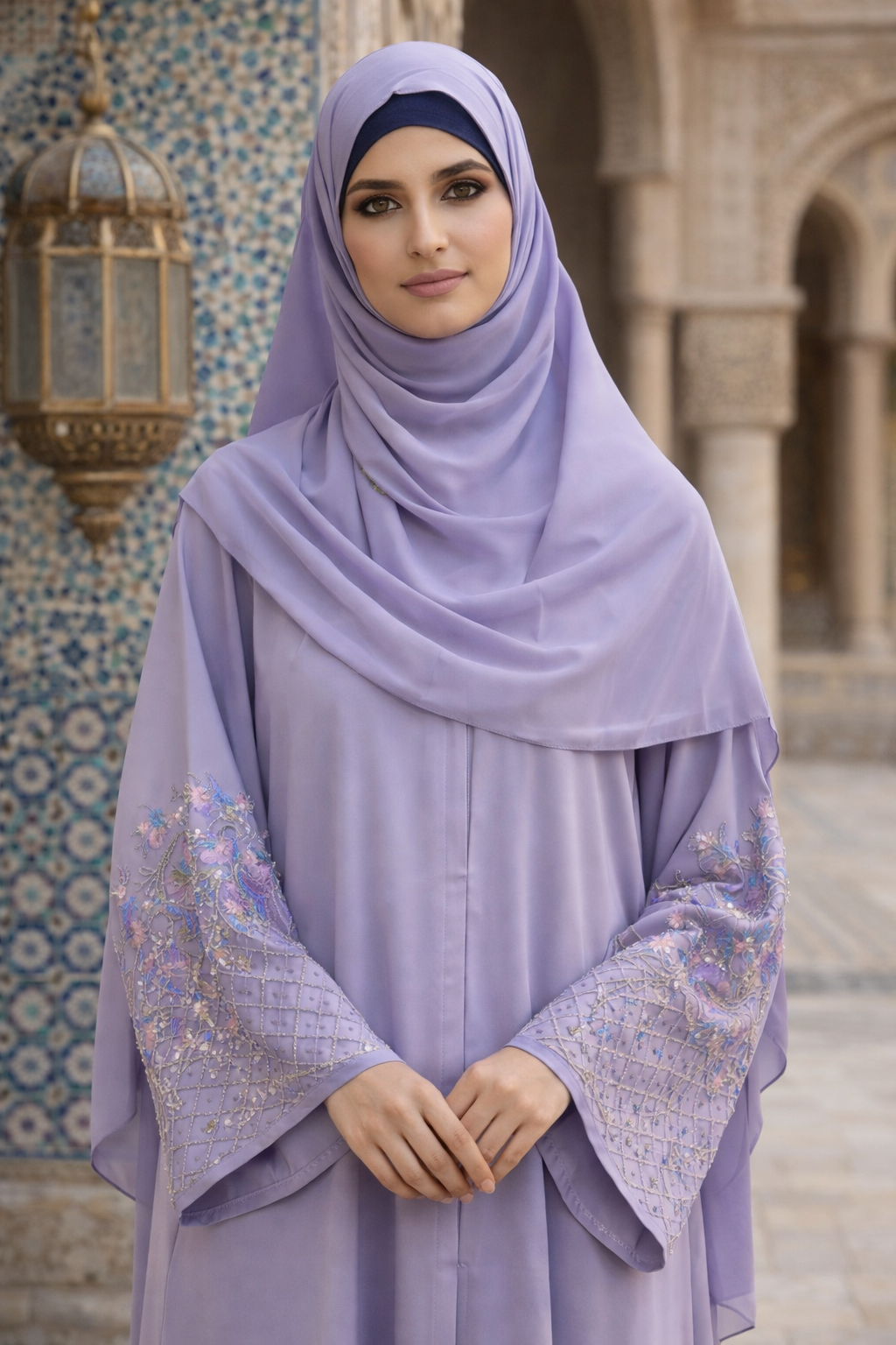 The Zoya Sequined 3-Piece Set | Dusty Lilac