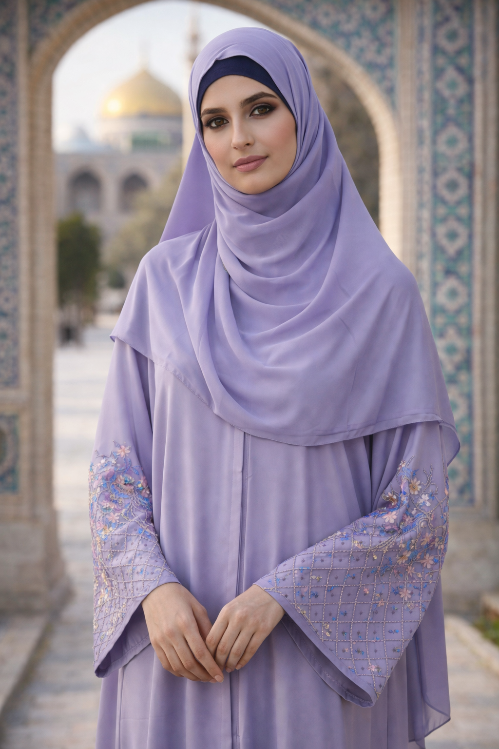 The Zoya Sequined 3-Piece Set | Dusty Lilac