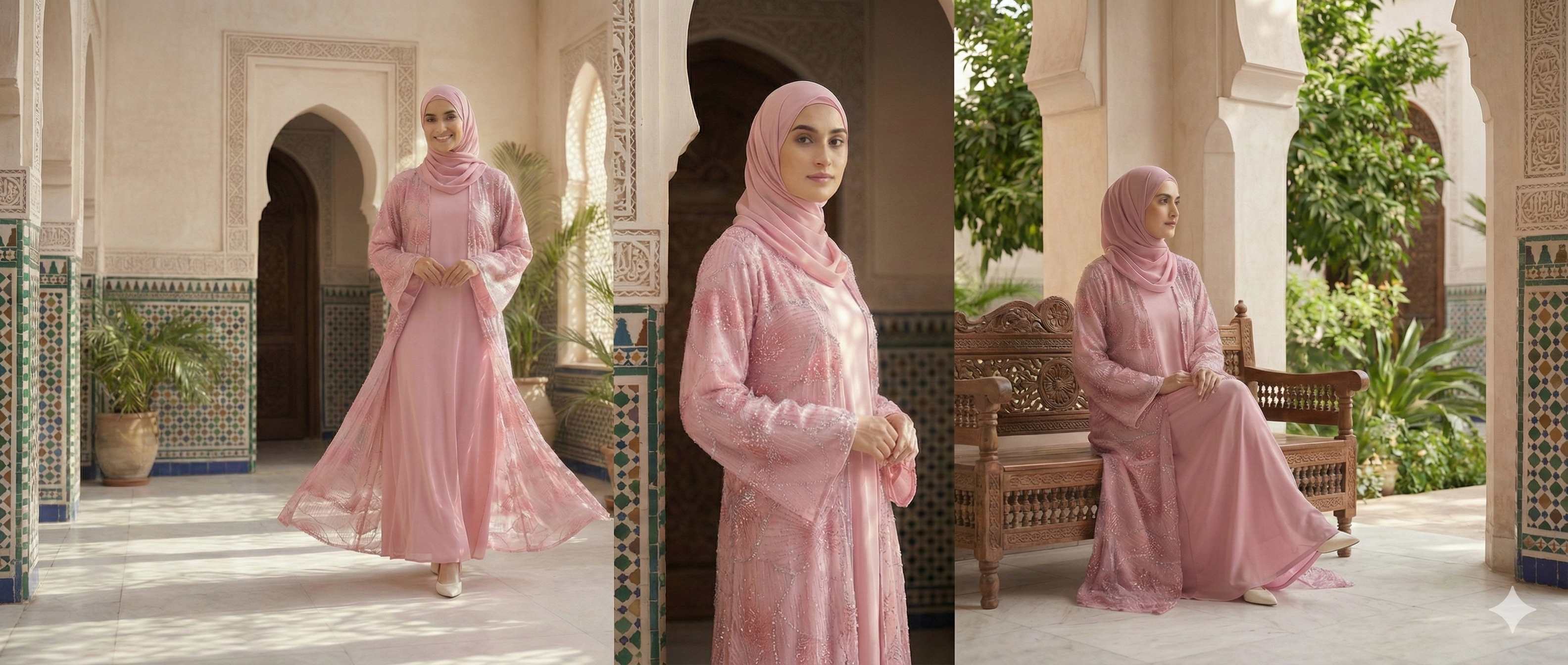 The Amara Crystal Gown | Blush Pink