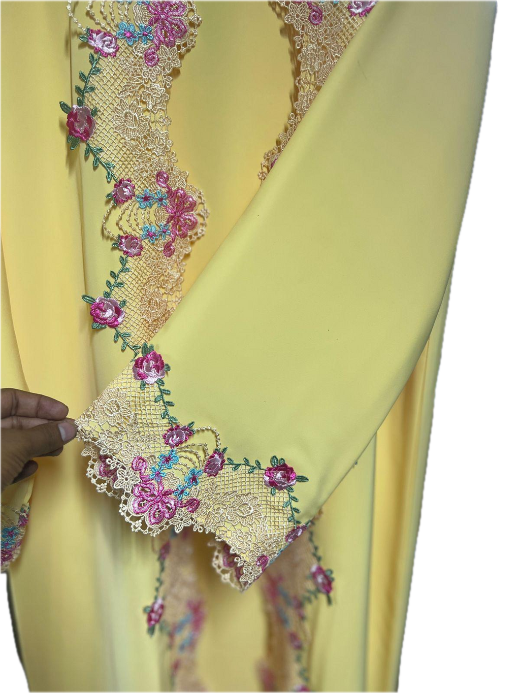 The Alina Floral Embroidered Set | Sunshine Yellow