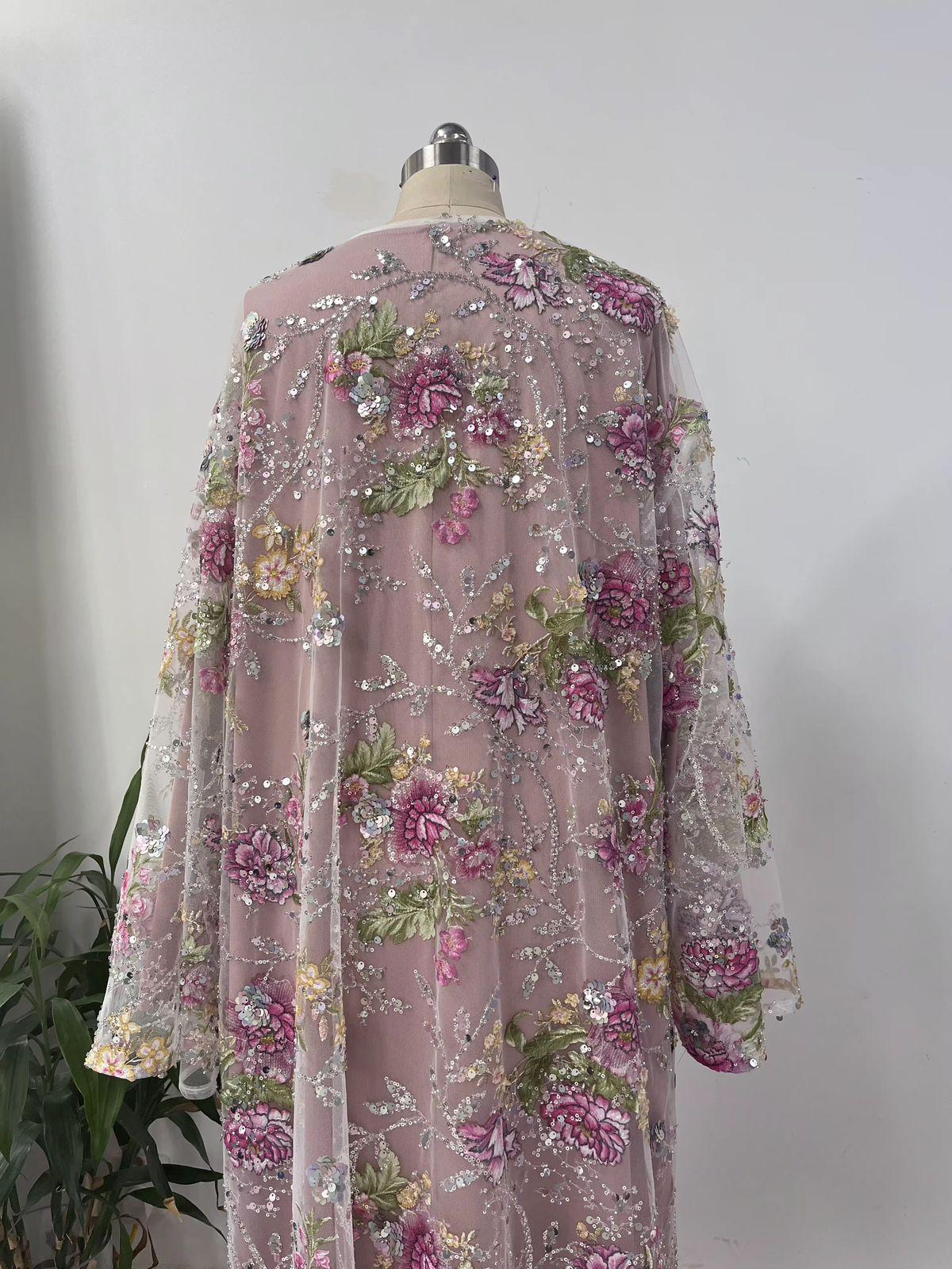 The Hana Floral Tulle Set | Dusty Mauve