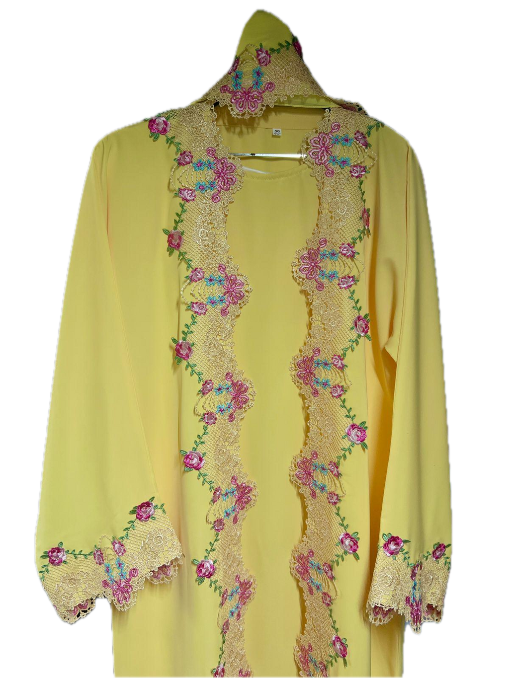 The Alina Floral Embroidered Set | Sunshine Yellow
