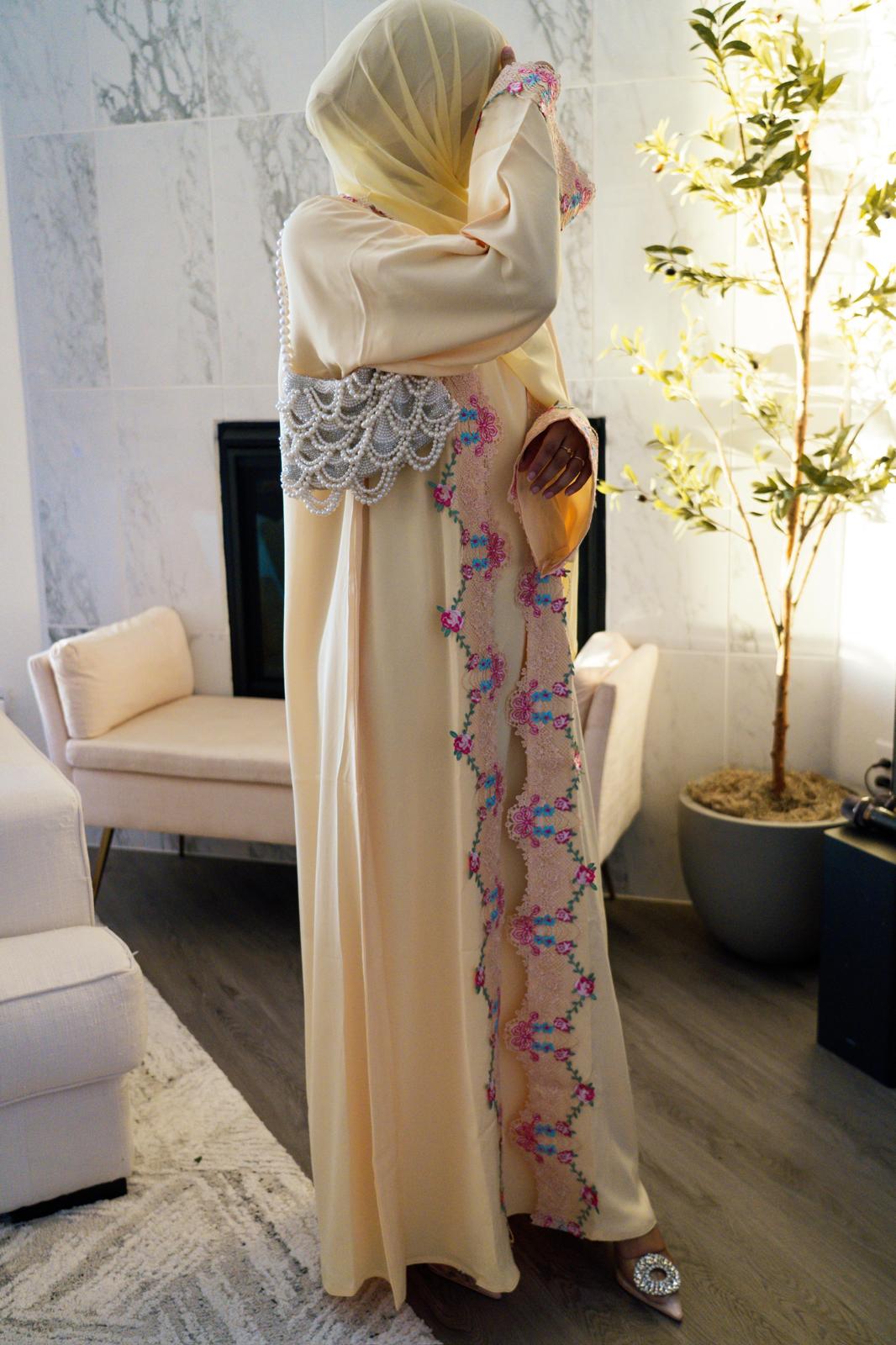 The Alina Floral Embroidered Set | Sunshine Yellow