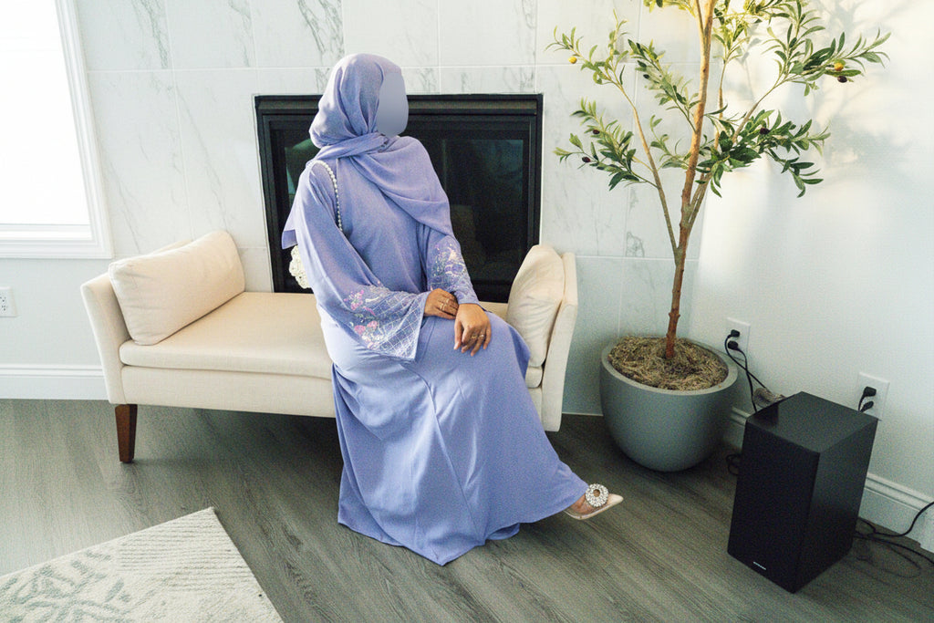 The Zoya Sequined 3-Piece Set | Dusty Lilac