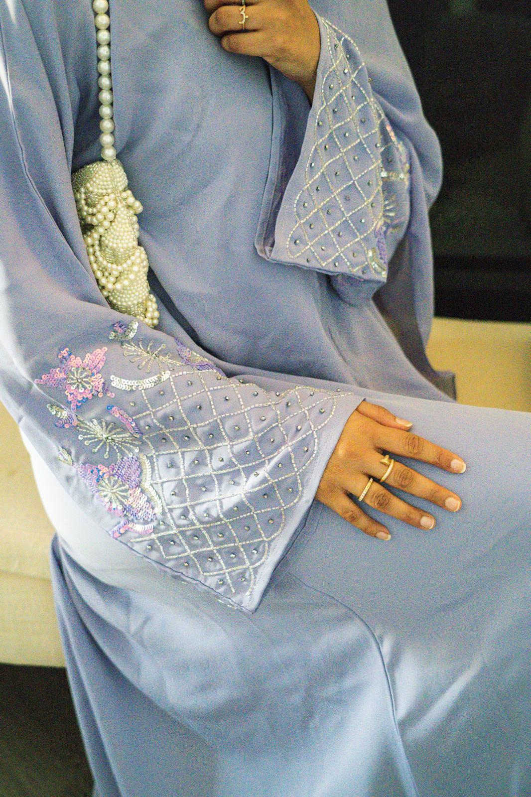 The Zoya Sequined 3-Piece Set | Dusty Lilac