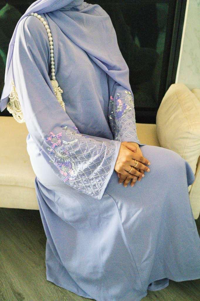 The Zoya Sequined 3-Piece Set | Dusty Lilac