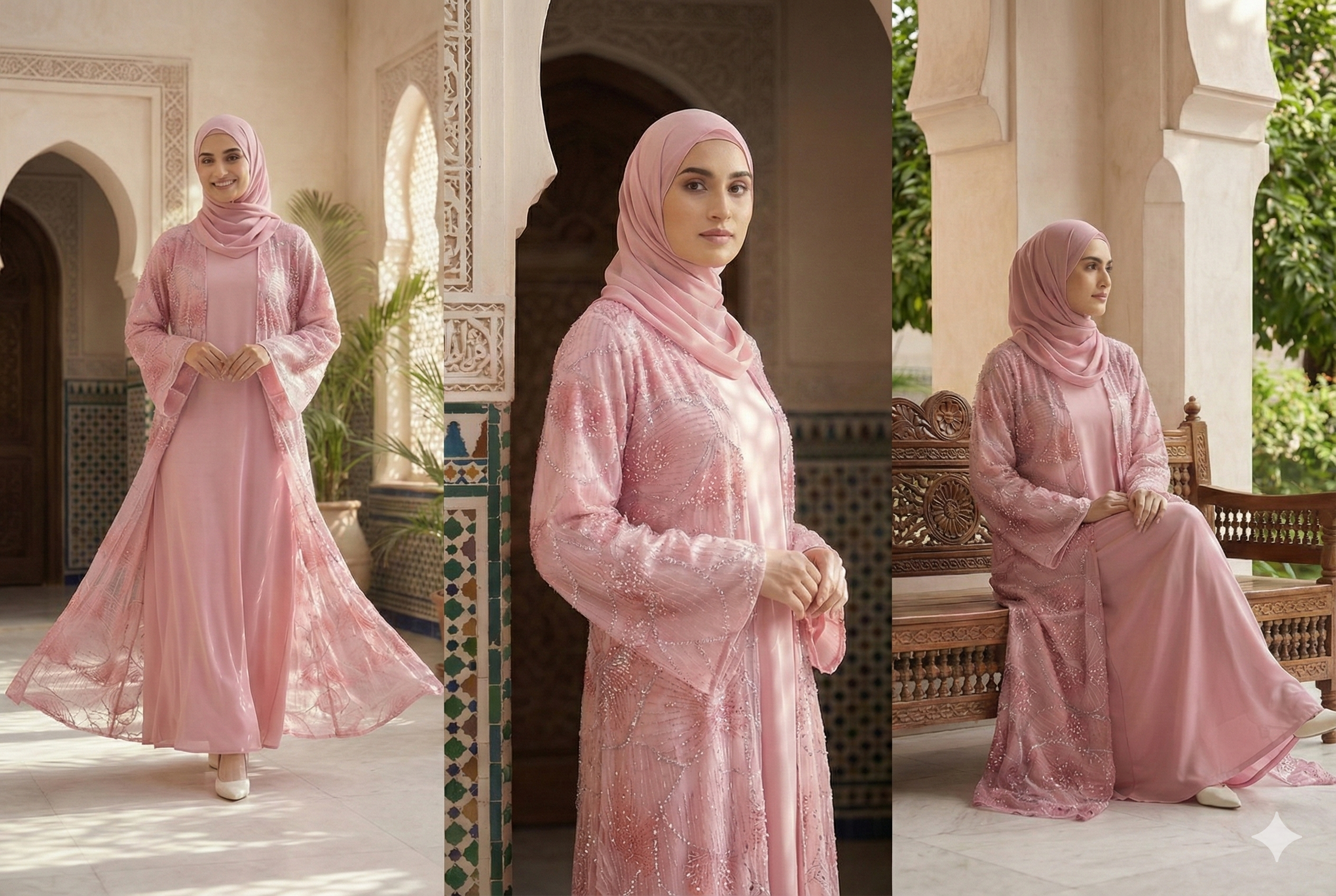 The Amara Crystal Gown | Blush Pink