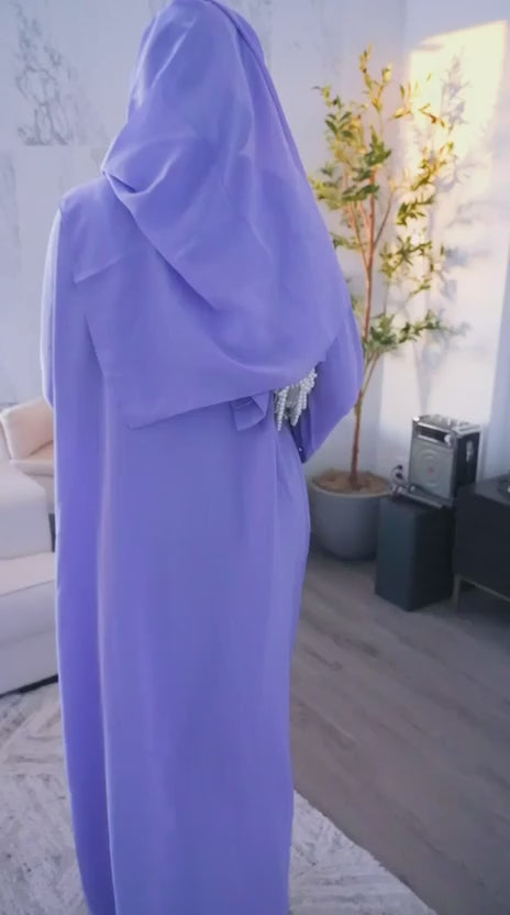 The Zoya Sequined 3-Piece Set | Dusty Lilac