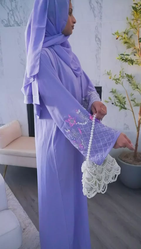 The Zoya Sequined 3-Piece Set | Dusty Lilac