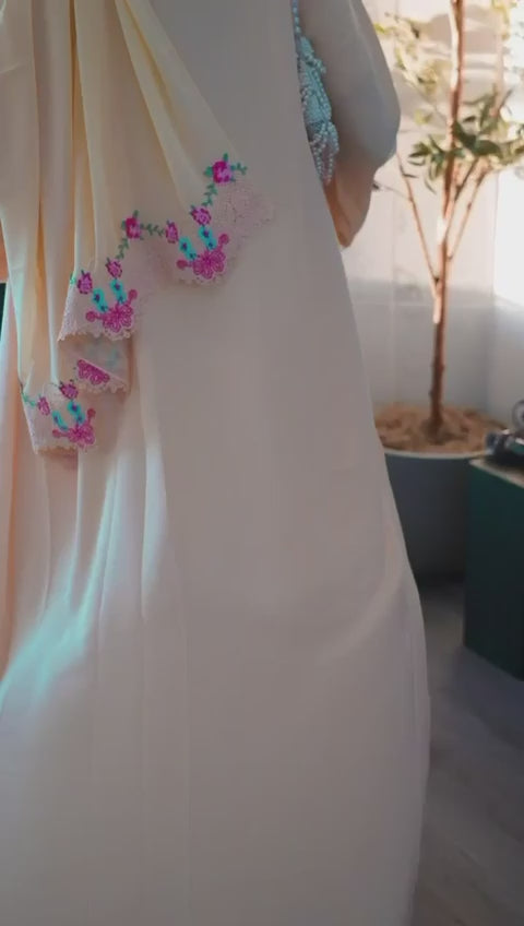 The Alina Floral Embroidered Set | Sunshine Yellow