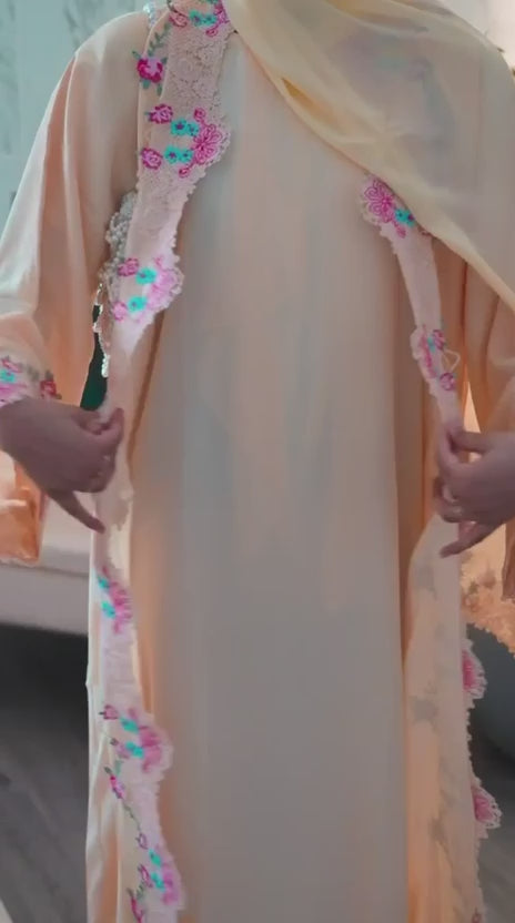 The Alina Floral Embroidered Set | Sunshine Yellow